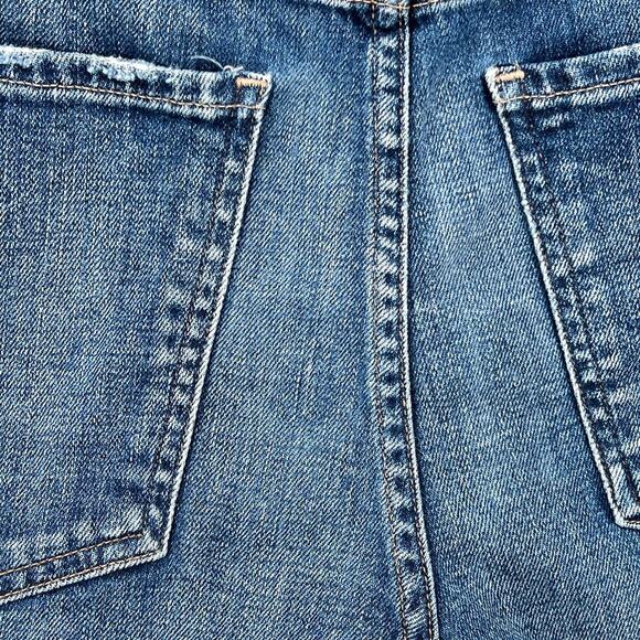 CITIZENS OF HUMANITY Corey Shorts 26 Blue Slouchy Fit Distress Cut Off Selvedge - Picture 13 of 16